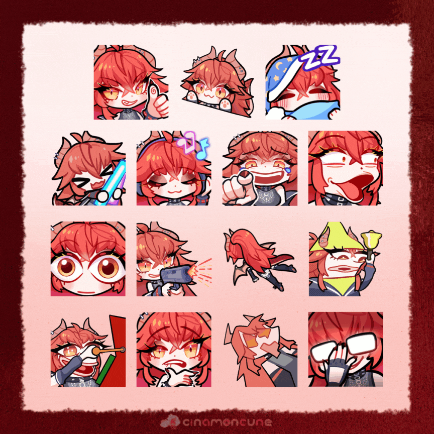 Zentreya VShojo emotes #2
